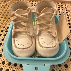 VTG Woolco BBB Trainer Walker Baby Shoes size 3 with Original Box. Made in USA.